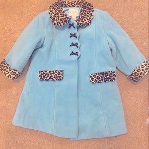 Kids wool pea coat! 🐆